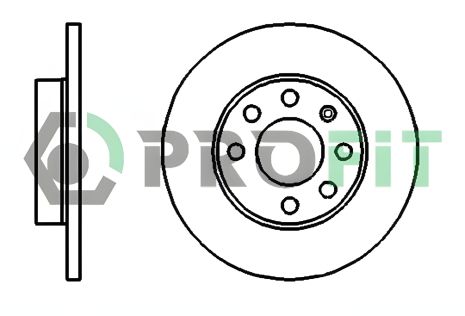 Диск тормозной OPEL CORSA, OPEL ASTRA, OPEL KADETT, PROFIT (50100116) Диск тормозной OPEL CORSA, OPEL ASTRA, OPEL KADETT, PROFIT (50100116)