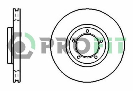 Диск тормозной FORD TRANSIT, PROFIT (50100848)