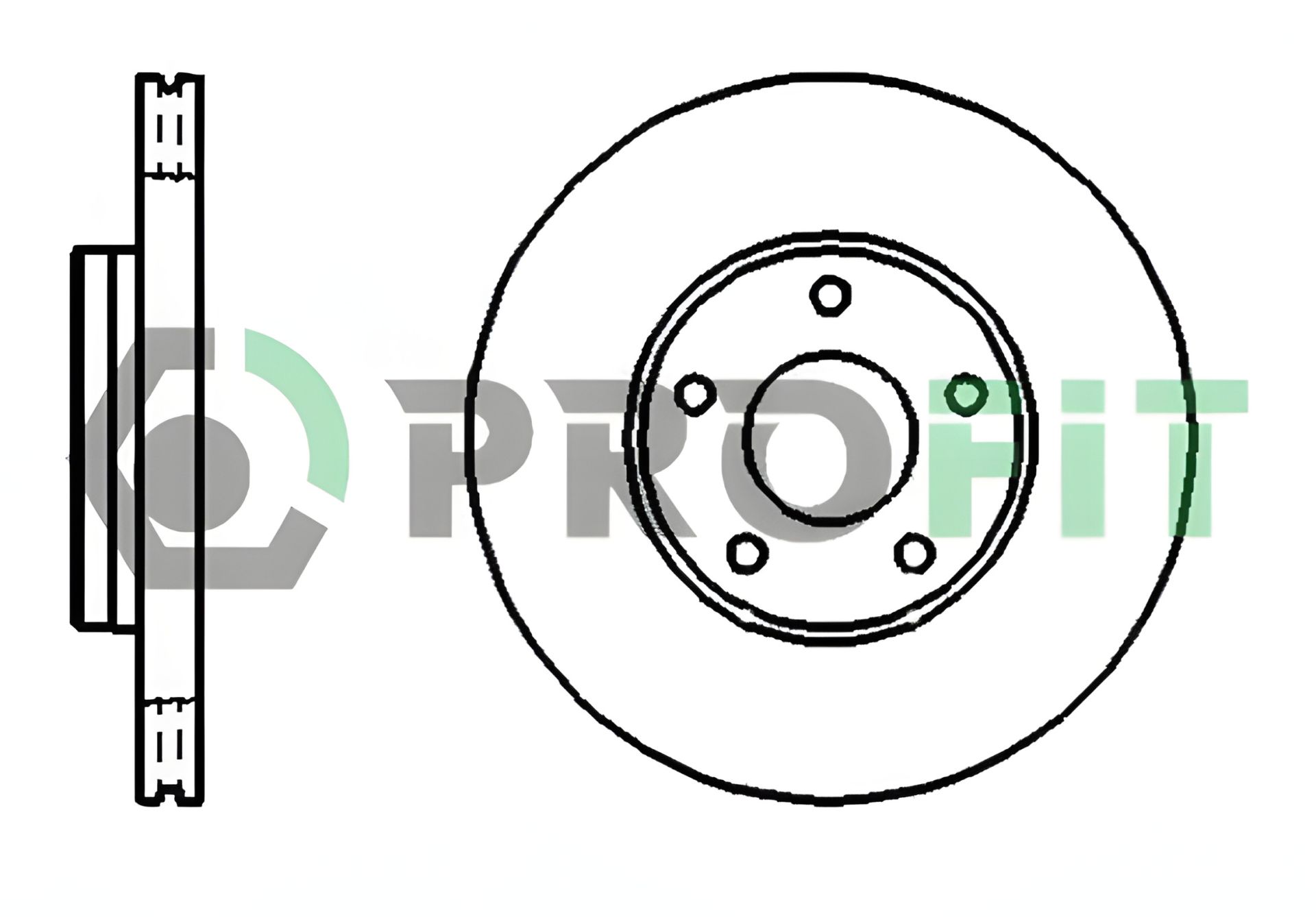 Гальмівний диск для VOLVO C30, FORD GRAND, FORD C-MAX, PROFIT (50101222) Гальмівний диск для VOLVO C30, FORD GRAND, FORD C-MAX, PROFIT (50101222)