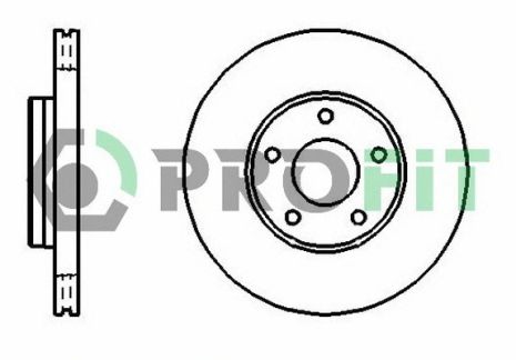 Диск тормозной VOLVO C30, FORD GRAND, FORD C-MAX, PROFIT (50101222)