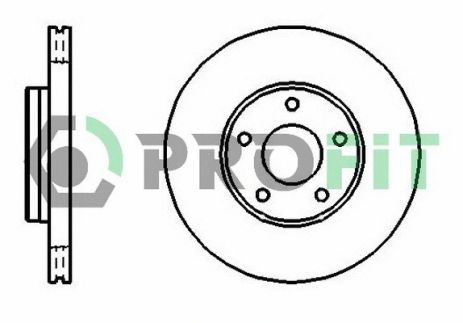 Диск гальмівний VOLVO C30, FORD GRAND, FORD C-MAX, PROFIT (50101222)