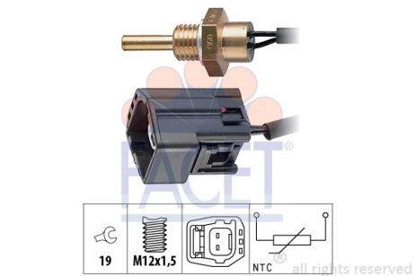 Датчик температури VOLVO XC70, VOLVO S60, VOLVO V70, FACET (73304)