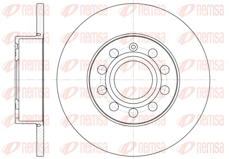 Тормозной диск REMSA для MERCEDES-BENZ B-CLASS, SKODA SUPERB, SEAT ALTEA (665000) Тормозной диск REMSA для MERCEDES-BENZ B-CLASS, SKODA SUPERB, SEAT ALTEA (665000)