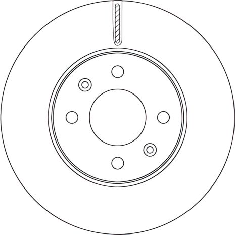 Тормозной диск KIA RIO, HYUNDAI SOLARIS, HYUNDAI ACCENT, TRW (DF6794)