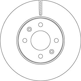Диск гальмівний KIA RIO, HYUNDAI SOLARIS, HYUNDAI ACCENT, TRW (DF6794)