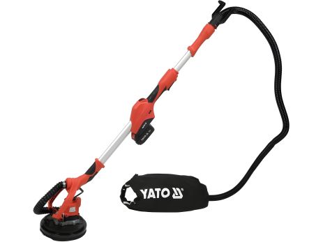 Аккумуляторное шлифовальное устройство для стен и потолков 18V, диск Ø = 215 мм, штанга 110-165 см, Yato YT-82360 Аккумуляторное шлифовальное устройство для стен и потолков 18V, диск Ø = 215 мм, штанга 110-165 см, Yato YT-82360