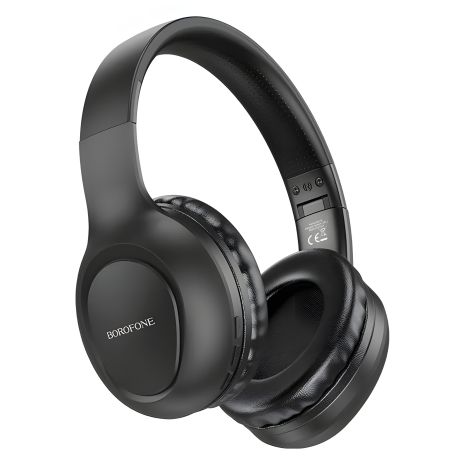 Навушники BOROFONE BO19 Musique BT headphones, BT5.3, AUX, 200mAh, 20h, black Навушники BOROFONE BO19 Musique BT headphones, BT5.3, AUX, 200mAh, 20h, black