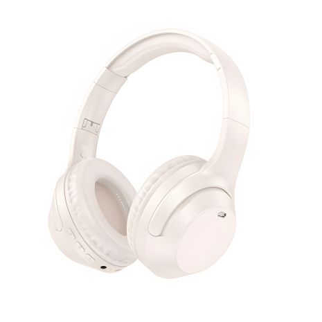 Borofone BO26 Bluetooth Стерео Гарнітура, BT5.3, AUX, TF, 350mAh, 40h, Білий Borofone BO26 Bluetooth Стерео Гарнітура, BT5.3, AUX, TF, 350mAh, 40h, Білий