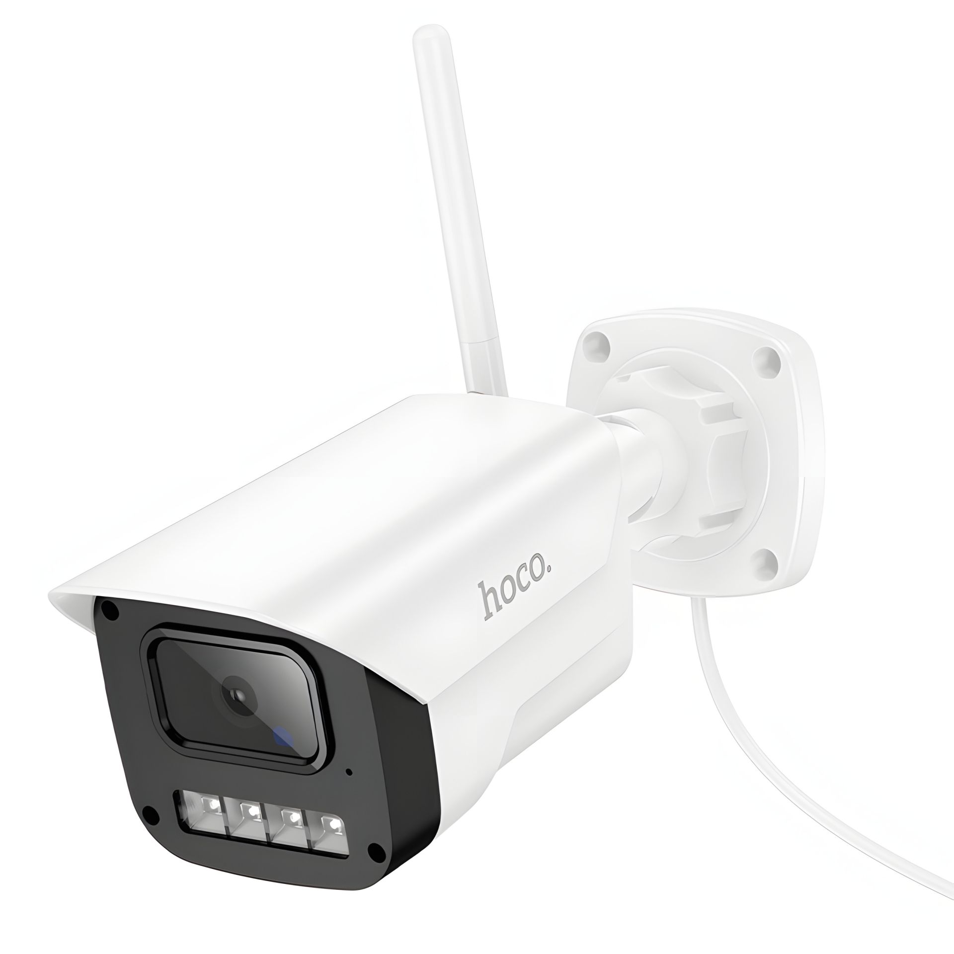 IP-камера відеоспостереження Hoco D4, IP65, 12мп, FullHD, 3м, TF (до 128ГБ), white IP-камера відеоспостереження Hoco D4, IP65, 12мп, FullHD, 3м, TF (до 128ГБ), white