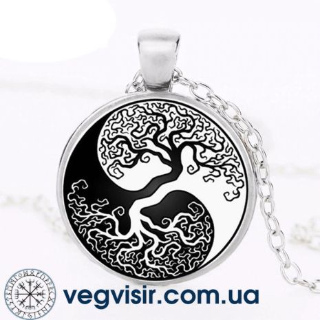 Кулон Древо жизни инь-янь Tree Life амулет оберег талисман подвеска