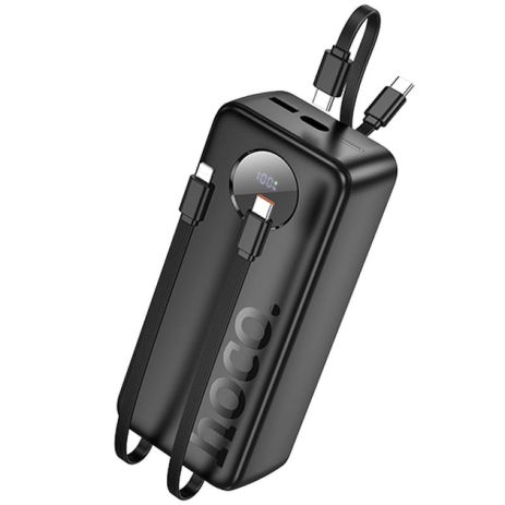ΠΠΎΠ²Π΅ΡΠ±Π°Π½ΠΊ HOCO J132B Sabio fully compatible with 3 cables 30000mAh |1USB/1Type-C, 22.5W/3A, PD/QC| black ΠΠΎΠ²Π΅ΡΠ±Π°Π½ΠΊ HOCO J132B Sabio fully compatible with 3 cables 30000mAh |1USB/1Type-C, 22.5W/3A, PD/QC| black