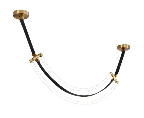 Підвісна світлодіодна люстра VALESO THD63856-1500 30W чорний Підвісна світлодіодна люстра VALESO THD63856-1500 30W чорний