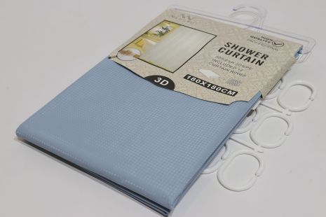 Шторка для душа 180*180 см NaoNao 10018/blue