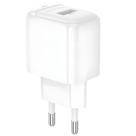 Сетевое Зарядное Устройство Borofone BAS42A 1USB QC3.0 18W Белый