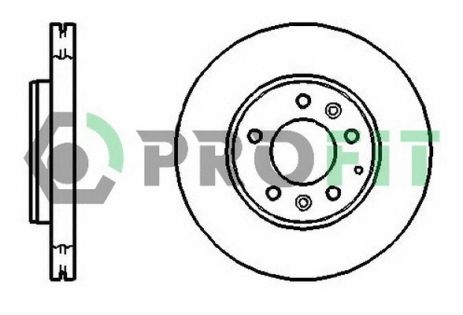 Диск тормозной MAZDA 6, PROFIT (50101210)