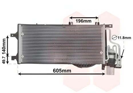 Конденсор кондиционера для OPEL COMBO, Van Wezel (37015370)