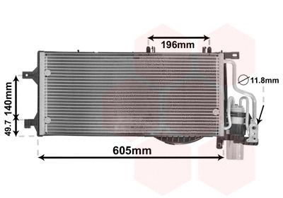 Радиатор, конденсор кондиционера OPEL COMBO, Van Wezel (37015370)