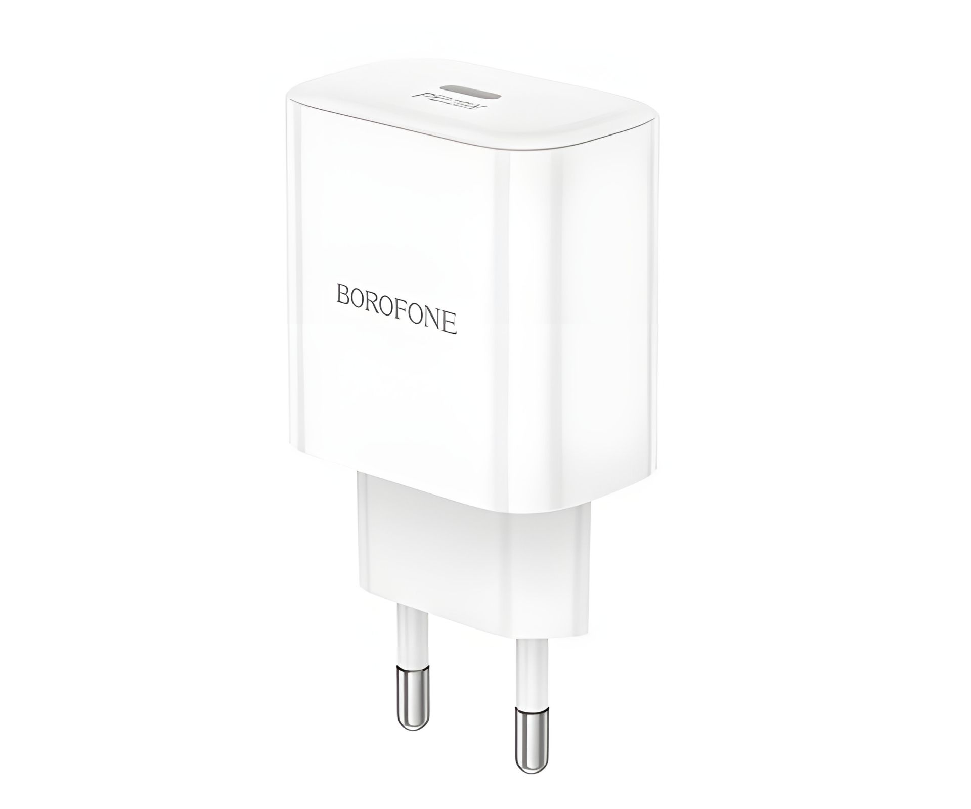 Мережевий зарядний пристрій Borofone BA81A 1USB-C PD/QC 20W Білий Мережевий зарядний пристрій Borofone BA81A 1USB-C PD/QC 20W Білий