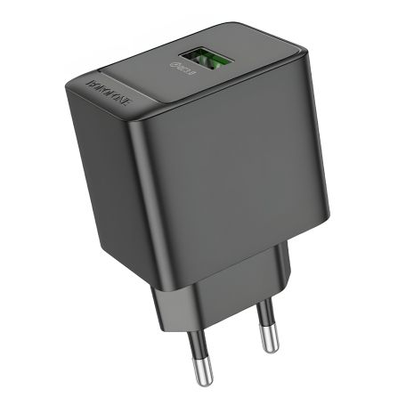 Зарядное Устройство Borofone BAS12A 1USB QC3.0 18W Черное