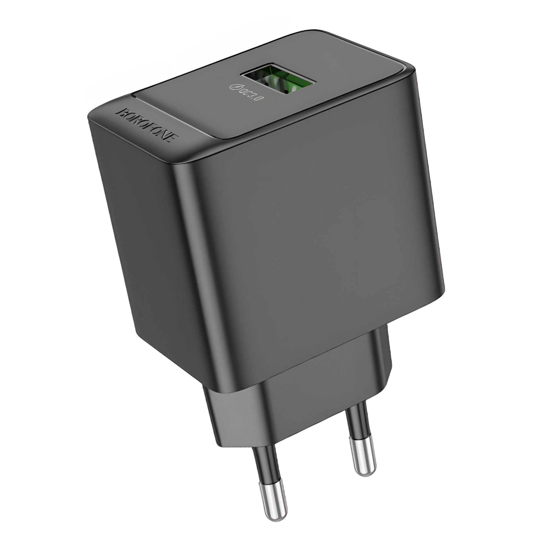 Мережевий зарядний пристрій Borofone BAS12A 1USB QC3.0 18W Чорний Мережевий зарядний пристрій Borofone BAS12A 1USB QC3.0 18W Чорний