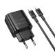 Зарядка Borofone BA84A PD/QC 30W 1USB-C + кабель Type-C to Lightning чёрная