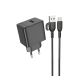 Мережевий зарядний пристрій Borofone BAS12A 1USB QC3.0 18W+USB to Type-C Чорний Мережевий зарядний пристрій Borofone BAS12A 1USB QC3.0 18W+USB to Type-C Чорний