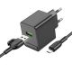 Сетевое Зарядное Устройство Borofone BAS12A 1USB QC3.0 18W+USB to Micro Черный Сетевое Зарядное Устройство Borofone BAS12A 1USB QC3.0 18W+USB to Micro Черный