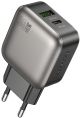 Мережевий зарядний пристрій Borofone BAS55A 1USB-C/1USB PD/QC 30W GAN Чорний Мережевий зарядний пристрій Borofone BAS55A 1USB-C/1USB PD/QC 30W GAN Чорний