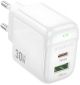 Мережевий зарядний пристрій Borofone BAS45A 1USB-C/1USB PD/QC 30W Білий Мережевий зарядний пристрій Borofone BAS45A 1USB-C/1USB PD/QC 30W Білий