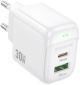 Сетевое Зарядное Устройство Borofone BAS45A 1USB-C/1USB PD/QC 30W Белый