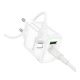 Мережевий зарядний пристрій Borofone BA83A 1USB-C/1USB PD/QC 20W+Type-C to Lightning Білий Мережевий зарядний пристрій Borofone BA83A 1USB-C/1USB PD/QC 20W+Type-C to Lightning Білий