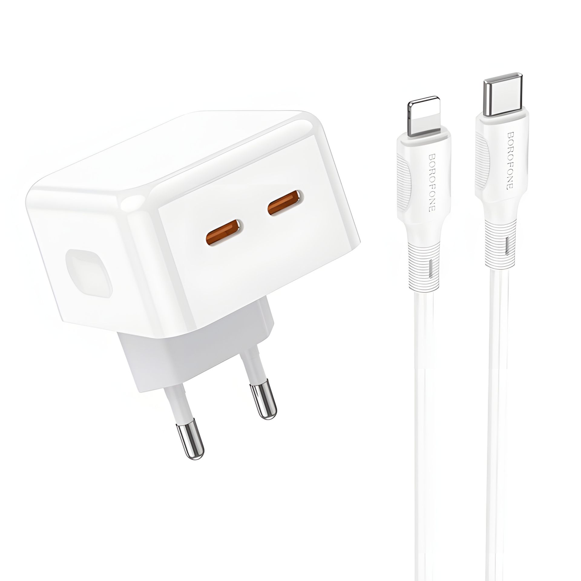 Сетевое Зарядное Устройство Borofone BA76A Source PD/QC 35W Type-C to Lightning Белый Сетевое Зарядное Устройство Borofone BA76A Source PD/QC 35W Type-C to Lightning Белый