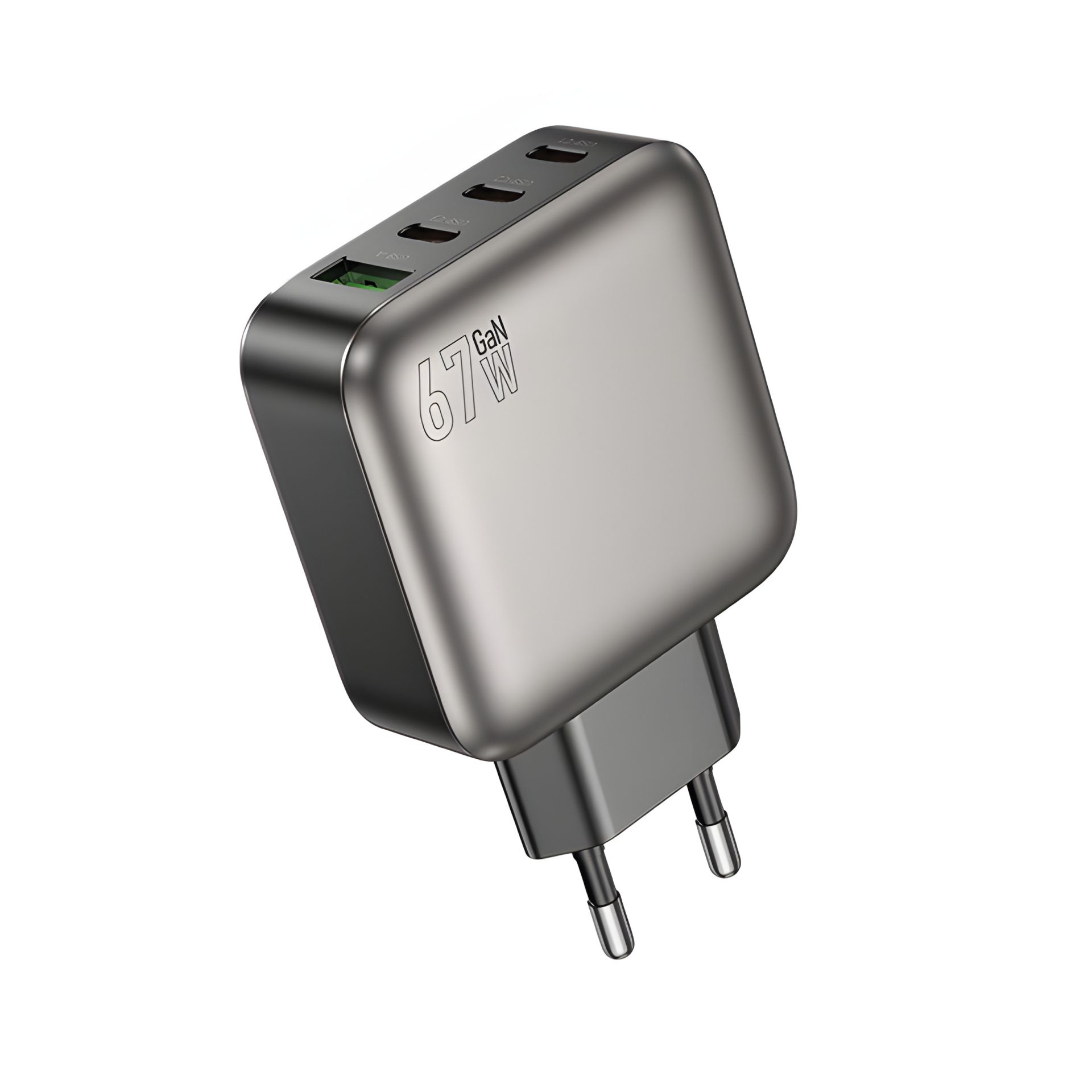 Мережевий зарядний пристрій Borofone BAS57A 3USB-C/1USB PD/QC 67W GAN Чорний Мережевий зарядний пристрій Borofone BAS57A 3USB-C/1USB PD/QC 67W GAN Чорний