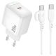 Сетевое Зарядное Устройство Borofone BAS43A 1USB-C PD/QC 20W+Type-C to Type-C Белый Сетевое Зарядное Устройство Borofone BAS43A 1USB-C PD/QC 20W+Type-C to Type-C Белый
