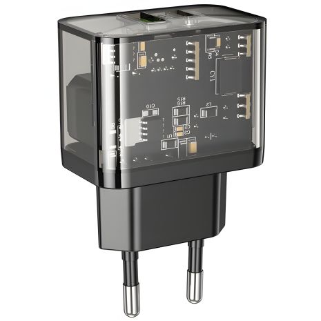 Зарядний пристрій мережевий Hoco N34 USB/Type-C QC PD 20W Зарядний пристрій мережевий Hoco N34 USB/Type-C QC PD 20W