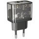 Сетевое зарядное устройство Hoco N34 USB/ Type-C QC PD 20W прозначно-черное
