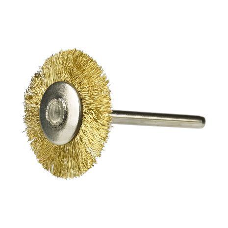 Щётка радиальная латунная для бормашины Relife, 26 x 3 мм, хвостовик 3 мм