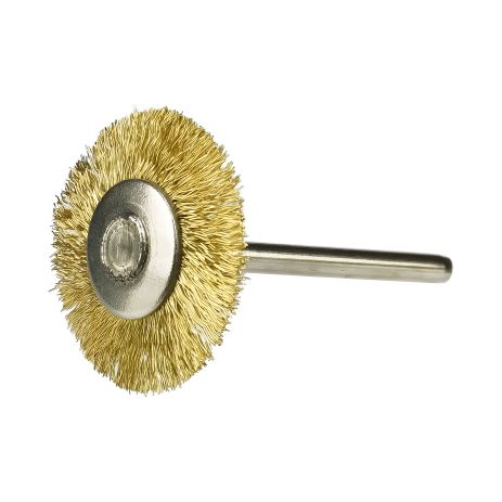 Щітка латунна радіальна Relife, 26 x 3 мм, хвостовик 3 мм, насадка для бормашини