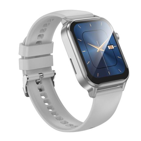 Смарт годинник Hoco Y26 Smart sports watch, BT5.0, IPX4, 230mAh, 3-7d, Сріблястий Смарт годинник Hoco Y26 Smart sports watch, BT5.0, IPX4, 230mAh, 3-7d, Сріблястий