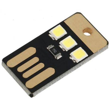 USB мини-светильник 2835SMD 3xLED 0.2W для павербанка, ноутбука