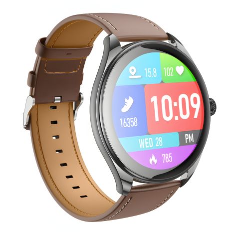Hoco Y22 смарт годинник AMOLED Smart sports watch (call version), BT5.3, IP67, 200mAh, 7d, Чорний