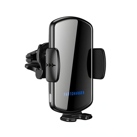 Автотримач GY-C5 з бездротовою зарядкою 15W black Автотримач GY-C5 з бездротовою зарядкою 15W black