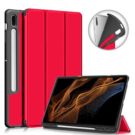 Чохол GumFold with holder Samsung Galaxy Tab S7 FE/S7 Plus/S8 Plus 12.4 Red