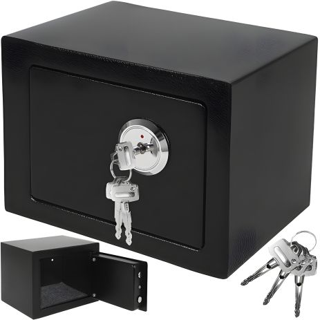 Домашний офисный гостиничный сейф на ключ Malatec S8800