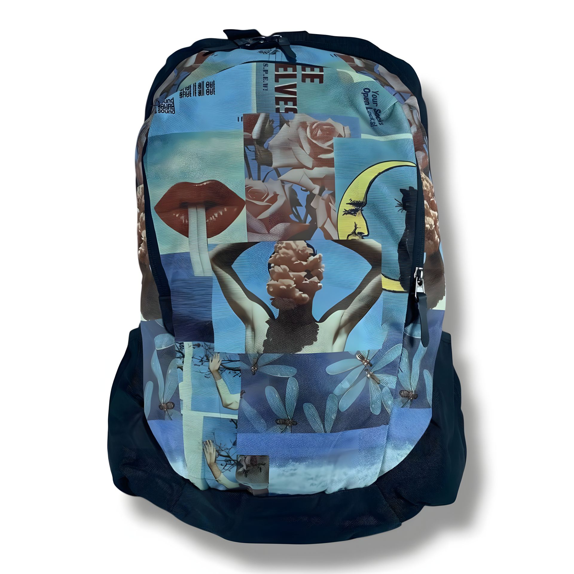 Міський водовідштовхувальний рюкзак чорний з принтом є відділення для ноутбука (до 15.4") Міський водовідштовхувальний рюкзак чорний з принтом є відділення для ноутбука (до 15.4")