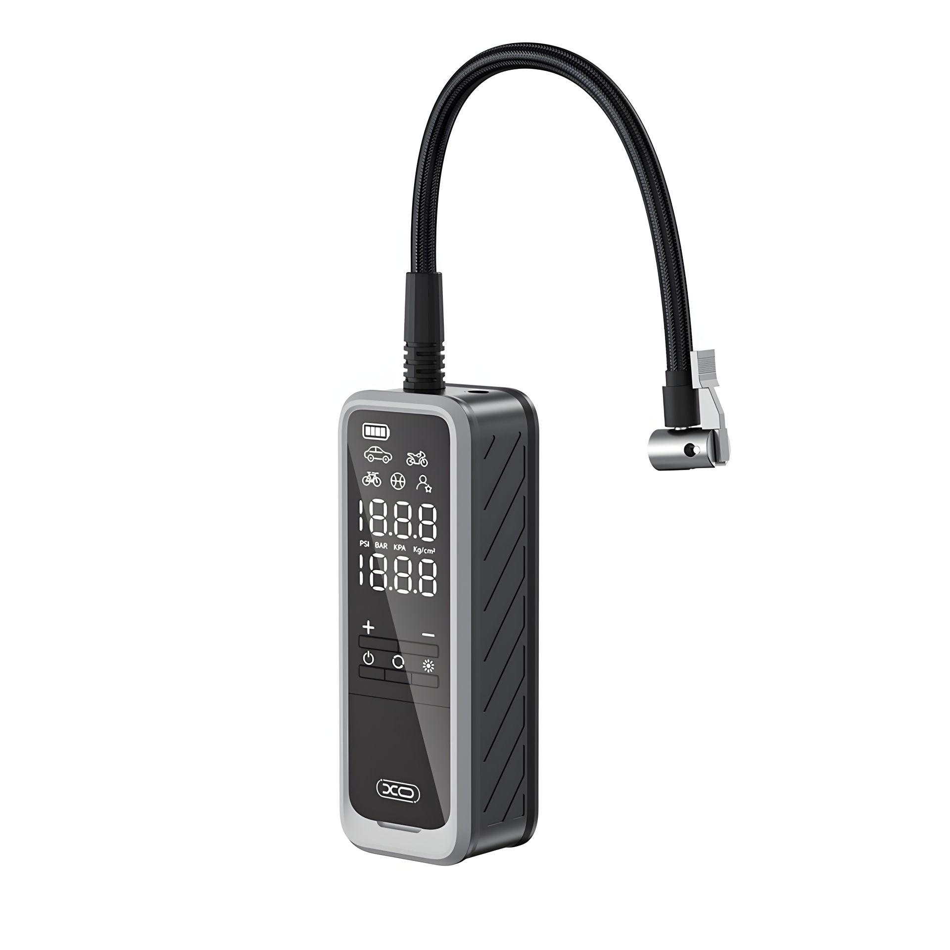 Черный Авто Компрессор XO CZ018 5000mAh Черный Авто Компрессор XO CZ018 5000mAh