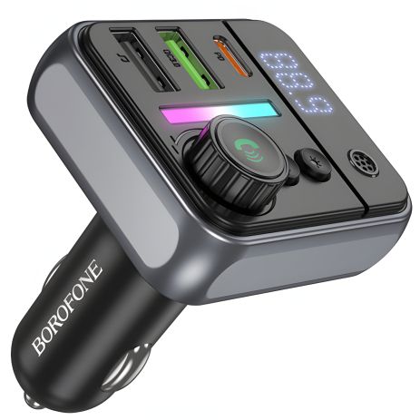 Черный Borofone BC50 PD20W + QC3.018W BT 5.4 Total 38W Модулятор
