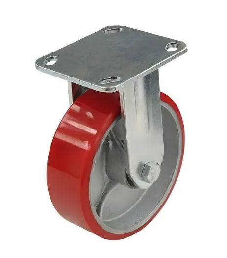 Колесо SA 100 прямое чугун/полиуретан 100 мм - Надежное Колесо