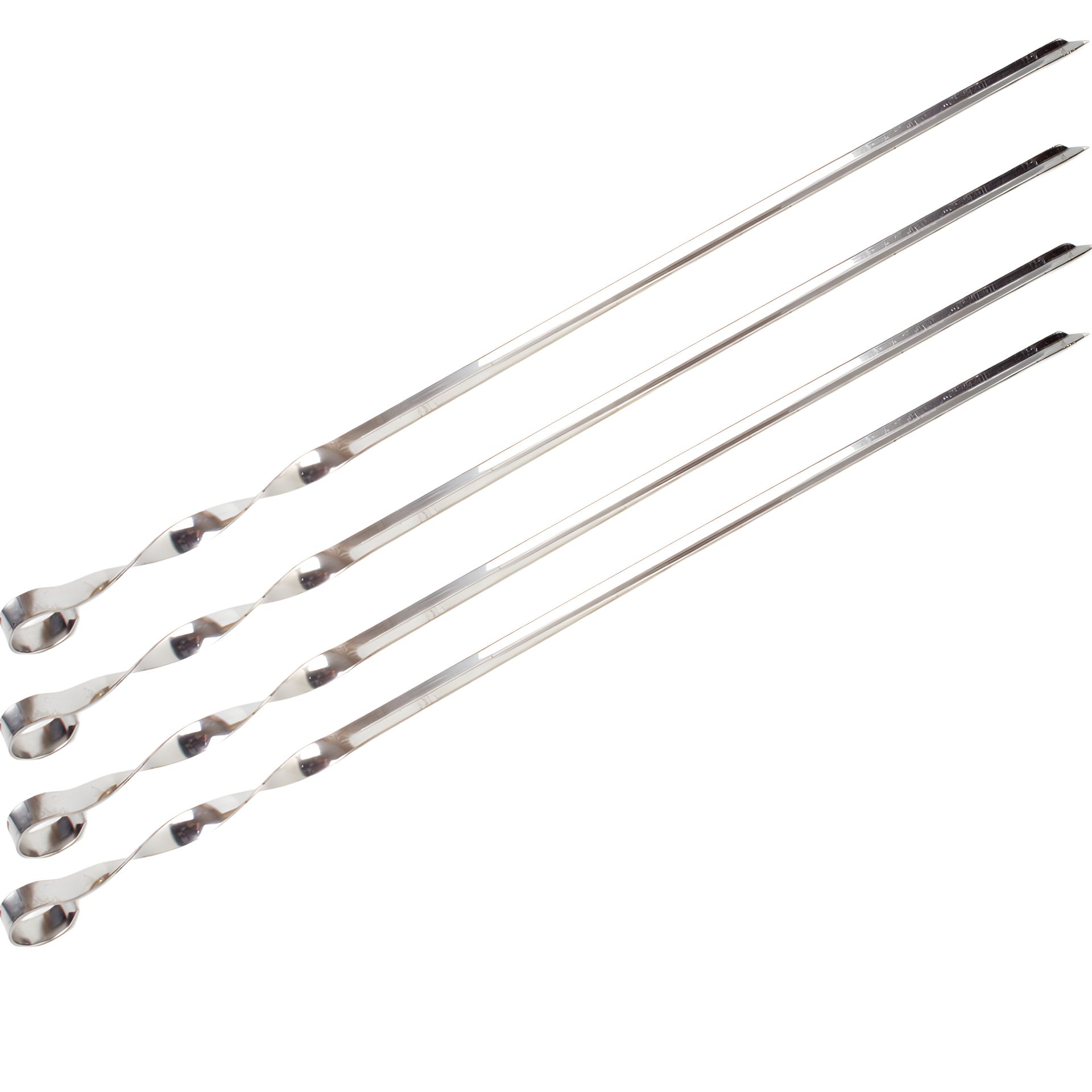 Шампур кутовий нержавіючий 575x10x2мм 4 шт Шампур кутовий нержавіючий 575x10x2мм 4 шт