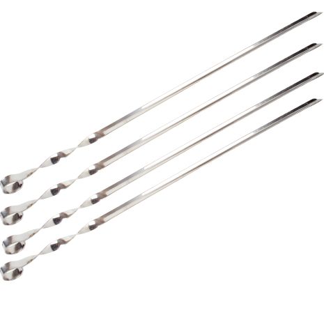 Нержавеющие шампуры уголком 575x10x2мм 4 шт